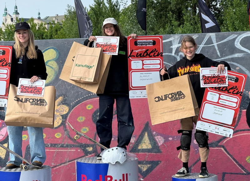 Skaterka z Gliwic dwukrotnie na podium przystanków Pucharu Polski!